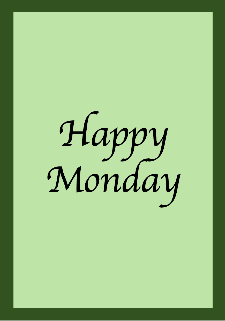 Happy Monday Template
